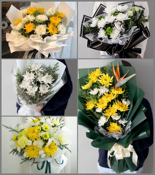 山东莱芜莱城区大王庄镇张家庄村白事花束代送